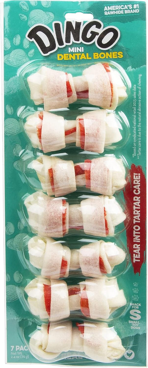 Dingo Dental Bone, Mini, 7-Pack, 3-Ounce...