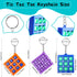 24 Pack Mini Tic Tac Toe Keychain Multicolors Tic-Tac-Toe keyholders Portable Tic-Tac-Toe Games Keyrings for Kids Backpack Clip Birthday Party Fav...