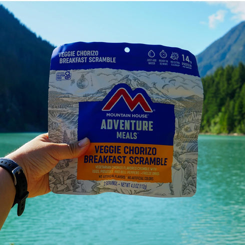 Mountain House Veggie Chorizo Breakfast Scramble | Freeze-Dried Backpacking & Camping Food | Gluten-Free & Vegetarian | 2-Servings...