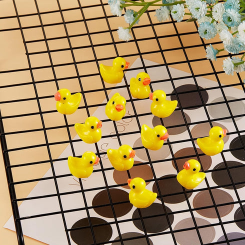 50 Pieces Mini Resin Ducks Decoration Miniature Ornament Tiny Ducks for DIY Garden Dollhouse Duck Accessories Baby Shower Birthday Party Favors De...