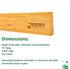 Heavy Duty 15" Bamboo Knife Magnetic Strip With 6 Dual-Magnet Zones | Wall Mounted Magnetic Knife Holder Holds 6 Knife & Tool | Wooden Magnetic Kn...