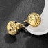 Gold Tone Watch Movement Cufflinks for Men...