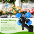 24 Pcs Drip Irrigation System Kits for Garden, 1/4" Irrigation Tubing 4-Outlet Misting Nozzle and Tee-connectors for Plant Flower Raised Bed Lawn ...