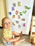 Refrigerator Magnets for Kids Zoo Animals - Big Fridge Magnets for Toddlers - Animal Toys for Toddlers 1-3 - Developmental Toys for 1 Year Old...