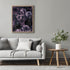 Posterizer 1 pcs-black and purple dainty flowers-girly decor-Floral & Botanical Art-Abstract & Modern Art-Decor for Home & Office- UNFRAMED Wall A...