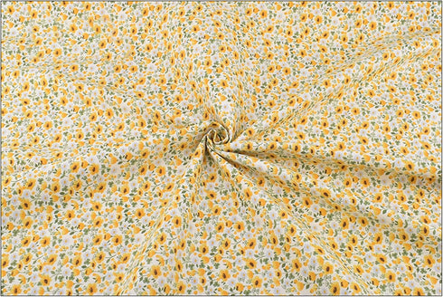Hanjunzhao Yellow Fat Quarters Cotton Fabric Bundles 18 x 22 inch for Quilting Sewing Crafting...