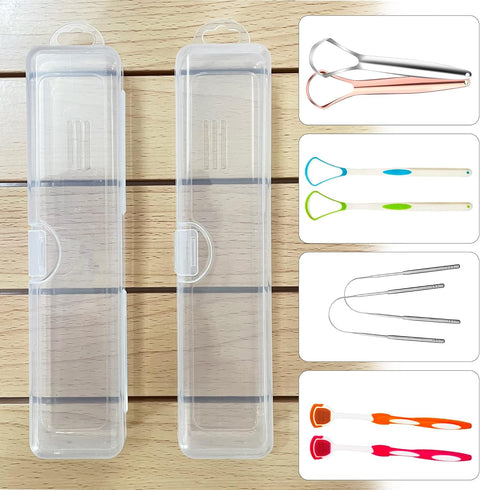 Tongue Scraper Case, Tongue Scraper Travel Case, Tongue Cleaner Case, Case for Tongue Scraper (2 Pack)...