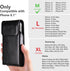 Holster for iPhone iPhone 15, 15 Pro, 14, 14 Pro, 13, 13 Pro, 12, 12 Pro, 11, 11 Pro, XR, Galaxy S24, S23, S22, Premium Leather Pouch with Belt Cl...