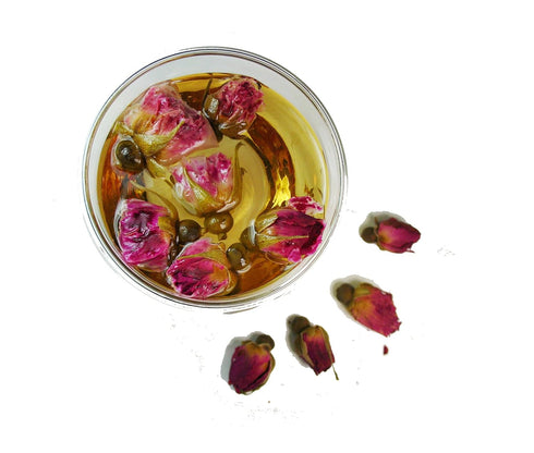Greenhilltea Premium Dried Rose Buds Rosebud Flower Herb Loose Leaf Tea Fragrant Natural Healthy Herbal Tea 3 OZ...