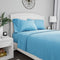 Brushed Microfiber Sheet Set- 3 Piece Bed Linens- Fitted & Flat Sheets, 1 Pillowcase-Wrinkle, Stain & Fade Resistant by Lavish Home (Twin, Light B...