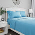 Brushed Microfiber Sheet Set- 3 Piece Bed Linens- Fitted & Flat Sheets, 1 Pillowcase-Wrinkle, Stain & Fade Resistant by Lavish Home (Twin, Light B...