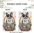 Spring Garden Flag Hello Spring Corgi Vertical Double Sided Flowers Butterfly Farmhouse Yard Lawn Outdoor Decor 12.5x18 Inch...