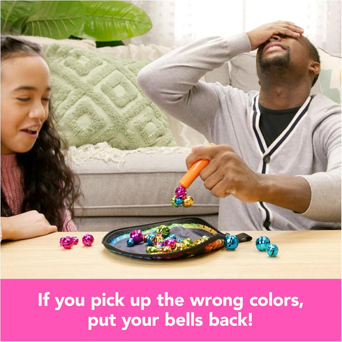 Bellz!, The Quick to Pick-up Family Magnet Game with Magnetic Wand and Colorful Bells, Giftable Pouch Included for On-The-Go Fun, for Kids Ages 6 ...