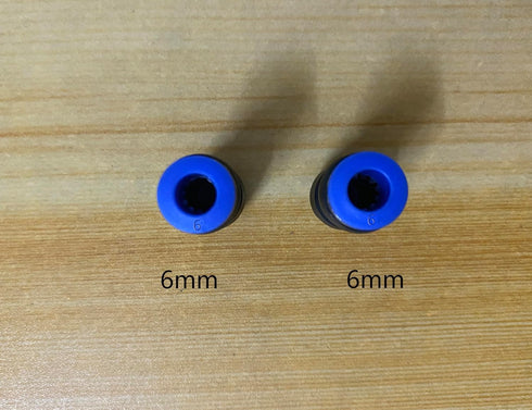 6mm OD Pneumatic quick Connector Push to Connect fittings Straight Union/Coupler (Pack of 20)...
