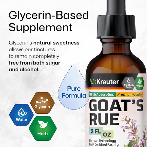 Goats Rue Lactation Supplement Tincture - Natural Lactation Support for Breast Tissue Health & Breast Milk Supply - Vegan, Organic, Alcohol & Suga...