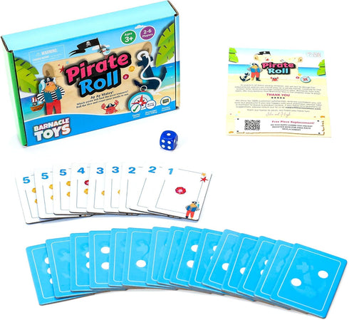 Pirate Roll - Kids Games, Toddler Board Games, Games for Kids, Preschool Games for 3 Year Olds, Kids Board Games for 4 Year Olds...