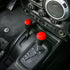 RT-TCZ for Wrangler JK Gear Shift Knob Trim Cover for Jeep Wrangler JK JKU 2011-2017 Red Interior Accessories 2pcs...