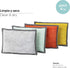 Vigar Rengo Microfiber Sponge, Pack of 4, Non-abrasive, Absorbent and Machine Washable Multi-purpose Scrubbing Sponge...