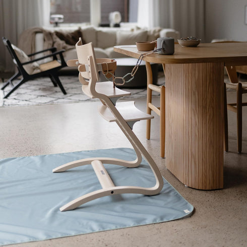 mushie Baby Splat Mat 42.5x42.5 Inch (Olive Check) | Water Resistant for Under High Chair and Infant Play...