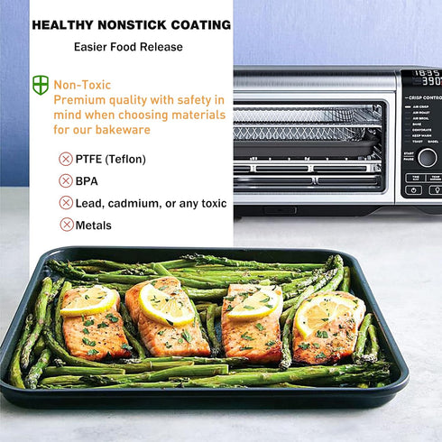 Professional 13" × 13" Baking Sheet, Cookie Sheet Pan, Nonstick Bakeware for SP101, SP100, SP1001C, SP201 Foodi Air Fry Oven, Sheet Pan for Foodi ...