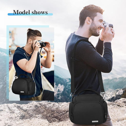 G-raphy Camera Bag Case Camera Shoulder Bag DSLR SRL Bag Photography Accessories with Removal Straps for Women Men...
