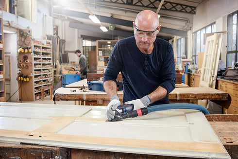 Bosch OSM450CR2 StarlockMax® Oscillating Multi-Tool Carbide 20 Grit Delta Sanding Pad...