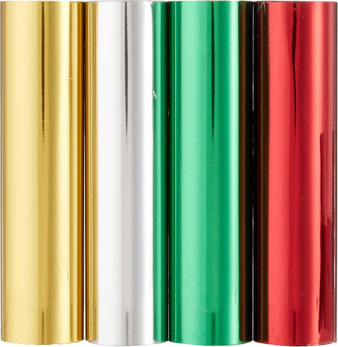 Spellbinders 4 Holiday Variety Pack. Glimmer Hot Foil Roll, Multi...
