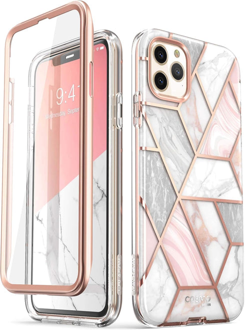 i-Blason Cosmo Series Case for iPhone 11 Pro 5.8 inch, Slim Full-Body Stylish Protective Case with Built-in Screen Protector (Marble)...