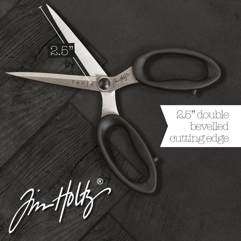Tim Holtz Small Scissors - 6 Inch Scissors All Purpose for Cutting Fabric, Crafting, and Sewing - Heavy Duty Mini Scissors with Titanium Micro Poi...