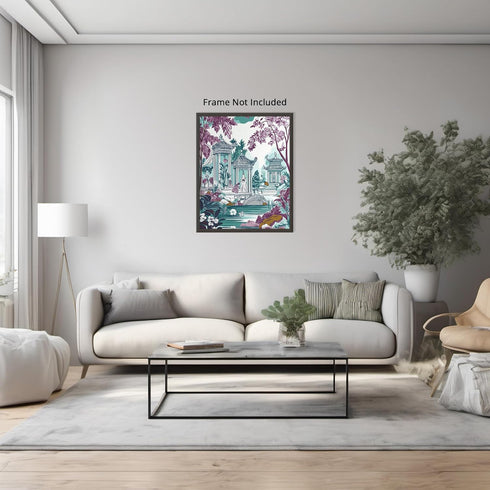 Posterizer 1 pcs-inspired by traditional Chinoiserie art-intricate design 4-Collectibles & Fine Art-Vintage Art-Gift for Men Women Entrepreneur Te...
