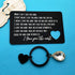 Xiahuyu Engraved Wallet Card Insert for Boyfriend Fiance Husband Christmas Birthday Gift Wedding Anniversary Card Gift Valentines Day Gifts I Love...