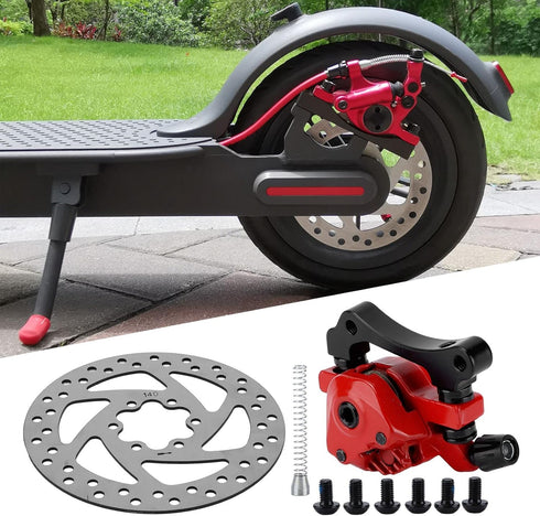 Akozon Brake Disc, 140mm Diameter Brake Disc Caliper Kit for Electric Scooter...
