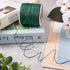 Cheriswelry 100M 0.8mm Nylon Beading Cord Dark Green Chinese Knotting Rattail Macrame Thread String Roll for Jewelry Making Kumihimo Wrapping Supp...