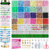 LZOUOWO 6100 Polymer Clay Beads for Bracelets Making Aesthetic Kit 24 Colors Flat Heishi Beads for Jewelry Making DIY Set with Letter Beads, Smile...