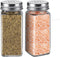 Glass Salt and Pepper Shakers Set Large,DWTS DANWEITESI Farmhouse Salt and Pepper Shakers Cute with Stainless Steel Lid-Large Spice Jars,Clear to ...