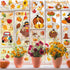 Thanksgiving Fall Window Clings Decorations, 10 Sheets Thanksgiving Window Stickers for Kids Home Office Classroom Party Glass Windows Double Side...
