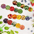 Geyee 60 Pcs Fruits and Veggies Themed Bulletin Board Border School Cafeteria Decorations Straight Border Trim for Classroom Decoration Bulletin B...