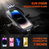 HENMI Bike Bag, Waterproof Bike Rack Bag with Sun and Rain Cover, 360° Rotating Bicycle Cell Phone Holder, Sensitive TPU Touch Screen, Bicycle Acc...