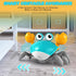 Crawling Crab Toy, Infant Tummy Time Baby Toys, Fun Interactive Dancing Walking Moving Toy Babies Sensory Induction Crabs with Music, Baby Toys 0-...