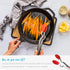 Dreamfarm Clongs Grippy Silicone & Stainless Steel Kitchen Cooking Tongs with Click-Lock Open & Close - 12" Black...
