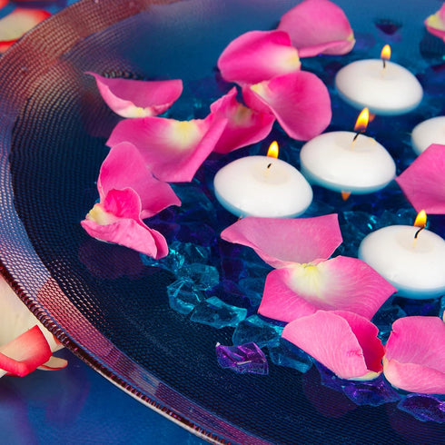 Nuanchu 20 Pcs Floating Candles Centerpieces for Wedding 1.5 Inch Small Unscented Floating Candles Decoration for Wedding Party Thanksgiving Hallo...