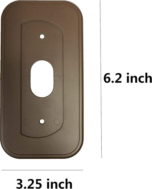 Wall Plate with 30 Degree Angle Mount for Nest Hello Video Door Bell - Coffee...