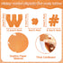 260Pcs Glitter Orange Bulletin Board Letters for Classroom 4” Letter Combo Pack Set Numbers Alphabet Poster Board Punctuation Symbol Cutout with A...
