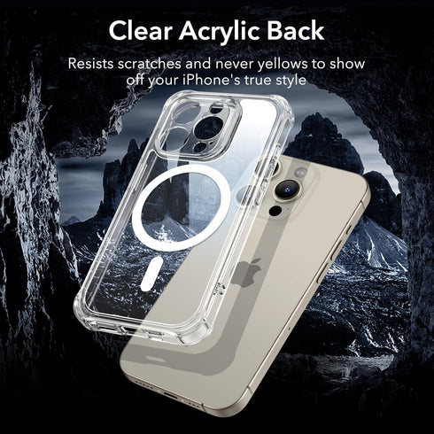 ESR for iPhone 15 Pro Max Case Set, 1 Set Individual Lens Protectors, Compatible with MagSafe Phone Case, Full-Coverage Military-Grade Protection,...