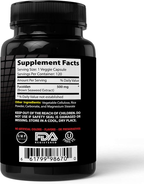 Absonutrix Fucoidan Pure-brown seaweed extract laminaria Japonica cell immunity (120 capsules)...