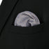 S&W SHLAX&WING Mens Pocket Square Patterned Multicolor Grey Blue Handkerchiefs Large Size...