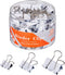 Binder Clips Assorted Sizes, White Binder Clips Set for Office and Home Use - Pack of 100...