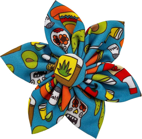Huxley & Kent Pet Pinwheel | Cinco Fiesta (Small) | Velcro Collar Accessory for Dogs/Cats | Fun Pet Pinwheel Collar Attachment | Cute, Comfortable...