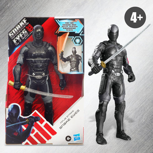 Snake Eyes: G.I. Joe Origins Ninja Strike Snake Eyes Collectible 12-Inch Scale Figure with Action Feature, Toys for Kids Ages 4 and Up...