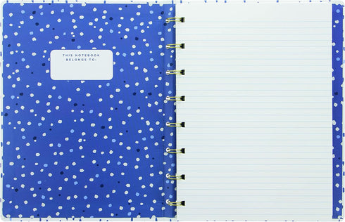 Filofax Refillable Notebook, A5 Size, Indigo Collection, 8.25" x 5.75", Rain (B115113U)...